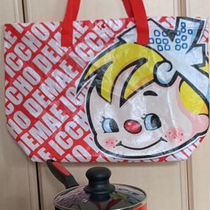 新品 未使用 出前一丁 鍋 & エコバッグ 2019年 香港 レア NISSIN 日清 出前坊や ノベルティ グッズ 容量1.5L