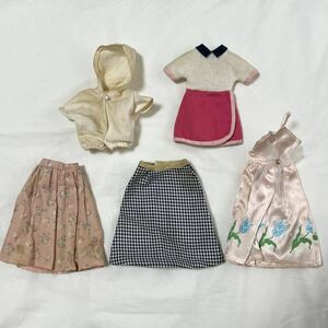 希少 昭和レトロ TAKARA タカラ 着せ替え人形用 衣装 服 ワンピース スカート リカちゃん NANCY 5点まとめて ドール 当時物