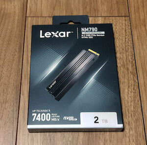 【新品】Lexar PCIe4 NVMe 2TB SSD NM790 with Heatsink(LNM790X002T-RN9NG)