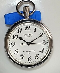 ジャンク 時計 懐中時計 SEIKO PRECISION 21J SECOND SETTING 6110-0010T ホワイト盤