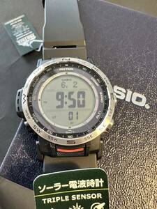 [5 month middle article Yodo basi buy new goods unused goods ] Casio Protrek radio wave solar PRW-35-1AJF Climber line 1 jpy from!