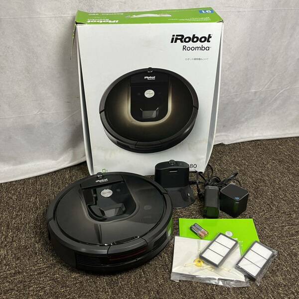 IROBOT ルンバ980 お掃除ロボット ロボット掃除機 掃除機 Roomba 2017年製 付属品多数 ブラック iRobot アイロボット 