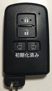 初期化済トヨタ純正 スマートキー4ボタンアルファードノア ヴォクシー基盤番号231451-0120 007-AC0146 14FAE 新品電池サービス24