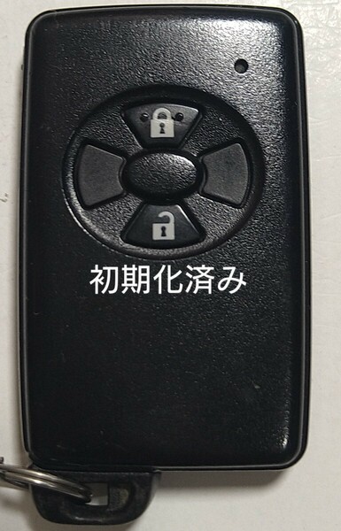 初期化済トヨタ純正スマートキー 2ボタン ヴィッツ ラクティス ベルタ カローラ基盤番号271451-6340新品電池サービス22