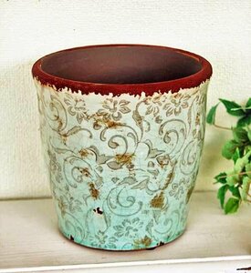  import miscellaneous goods I si- turquoise pot L planter flower pot ko vent garden CoventGarden natural antique QJ-60