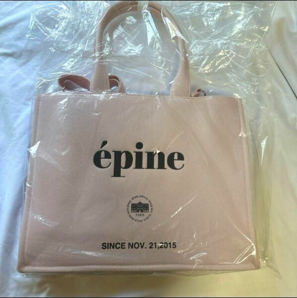 epine book tote bag large pink トートバッグ ピンク