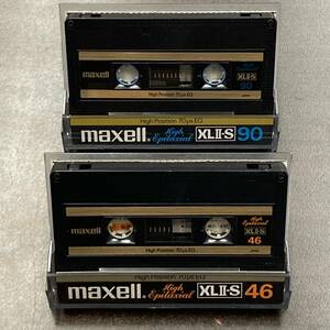 2058BT マクセル XLII-S 46 90分 ハイポジ 2本 カセットテープ/Two Maxell XLII-S 46 90 Type II High Position Audio Cassette