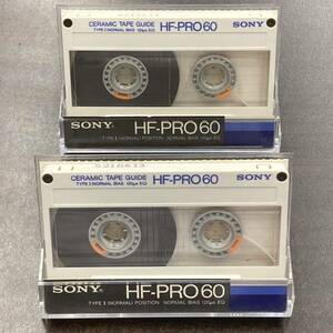 2089T ソニー HF-PRO 60分 ノーマル 2本 カセットテープ/Two SONY HF-PRO 60 Type I Normal Position Audio Cassette