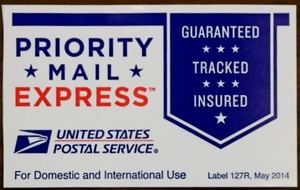 アメリカ　アメリカ郵政公社　USPS　Priority Mail Expressステッカー　50枚セット