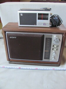 ◆古いトランジスタラジオ2点「SONY ICF-9740」東芝「IC-70」