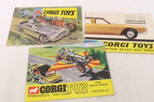 CORGI TOYS Corgi игрушка каталог 1966-1969 состояние плохой 3 шт. совместно *iire