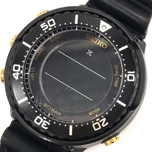 セイコー プロスペックス ソーラー 腕時計 メンズ S802-00A0 未稼働品 ブラック 純正ベルト ファッション小物