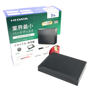 FRY51 IODATA HDCZ-UT3K アイ・オー・データ 外付ハードディスク 3TB ブラック 録画用ハードディスク 通電動作確認済