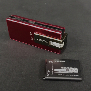1 jpy CONTAX i4R Tessar 2.8/6.5 T* compact digital camera red C151058