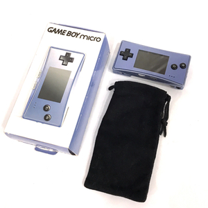 Nintendo OXY-001 ゲームボーイミクロ ブルー ゲーム機 本体 元箱付き