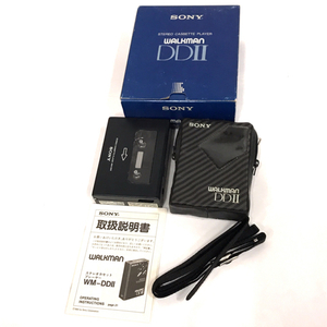 1円 SONY WM-DDII ウォークマン ポータブルカセットプレーヤー 通電確認済み 箱付き C152136