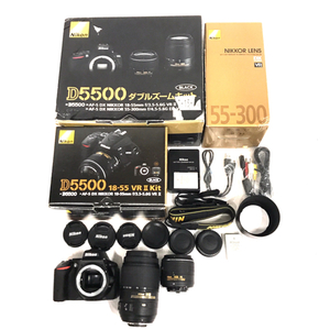 1円 Nikon D5500 AF-S 18-55mm 1:3.5-5.6G VR II 含む デジタル一眼レフ デジタルカメラ Ｃ131444