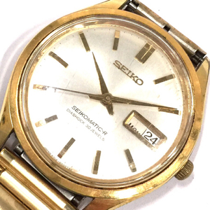 セイコー セイコーマチックR 腕時計 自動巻 デイデイト メンズ ジャンク品 8306-8000 社外ブレス SEIKO QR062-375