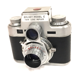BOLSEY MODEL C WOLLENSAK 44mm F3.2 二眼レフフィルムカメラ QG062-79
