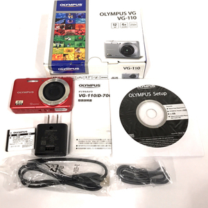 OLYMPUS VG-110 4.8-19.2mm 1:2.9-6.5 コンパクトデジタルカメラ レッド