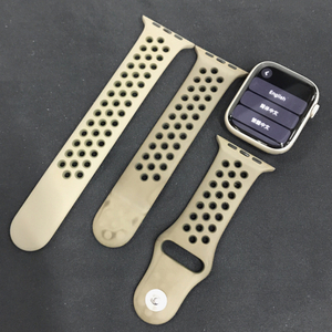 1 иен Apple Watch Nike Series7 45mm GPS модель MKNW3J/A A2474 Star свет смарт-часы корпус 