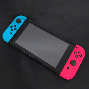 1円 任天堂 Nintendo Switch HAC-001 ニンテンドースイッチ 本体 ネオンブルー/ネオンレッド 通電動作確認済