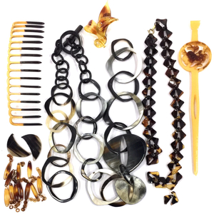 1 jpy tortoise shell tortoise shell ornamental hairpin comb necklace brooch etc. .... product summarize set A12069
