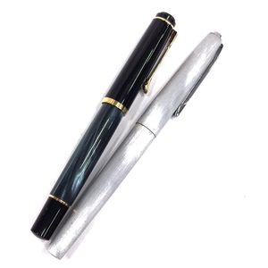  pelican fountain pen character width F tail plug rotation . go in type green × black × Gold color other cartridge type . stationery total 2 point set QD062-21