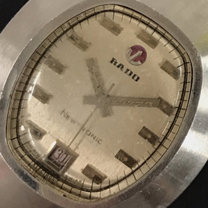 ラドー NEWTRONIC ニュートロニック 11900 デイト 自動巻 オートマチック 腕時計 シルバーカラー文字盤 RADO