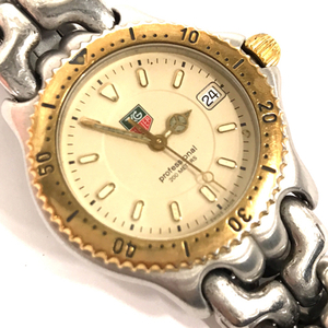 タグホイヤー プロフェッショナル デイト クォーツ 腕時計 WG1221-K0 未稼働品 純正ブレス TAG Heuer QR062-374
