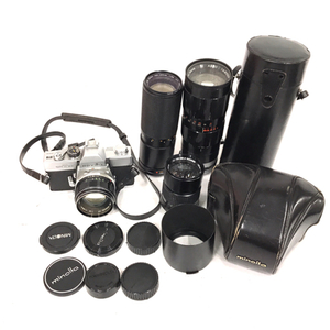 MINOLTA SRT101 MC ROKKOR-PF 1:1.4 58mm 含む 一眼レフ フィルムカメラ レンズ セット QR062-63