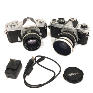 1円 Nikon FM Nikomat FTN NIKKOR 50mm 1:1.8 含む フィルムカメラ レンズ セット C191606