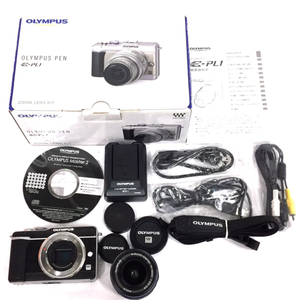 OLYMPUS PEN Lite E-PL1 M.ZUIKO DIGITAL 14-42mm 1:3.5-5.6 ミラーレス一眼カメラ レンズ