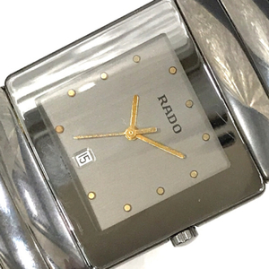 ラドー ダイアスター クォーツ 腕時計 メンズ 152.0332.3 グレー文字盤 メンズ 純正ブレス ファッション小物 RADO