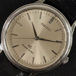 SEIKO グランドセイコー クォーツ 腕時計 シルバーカラー文字盤 9581-7000 未稼働品 メンズ 社外ベルト セイコー