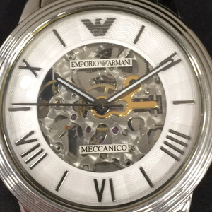  Emporio Armani self-winding watch wristwatch AR-4672 skeleton face operation goods men's original breath fashion accessories 