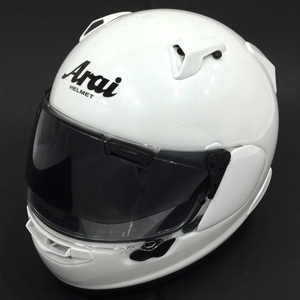 1円 アライ 57.58cm ASTRAL-X フルフェイスヘルメット 製造年月日’18.06.04 PSCマークあり 白系 保存袋付 Arai