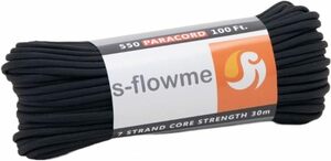 スフローム(s-flowme) パラコード 7芯 4mm x 30m 全60色 耐荷重 250kg クラフト パラコード アクセサ