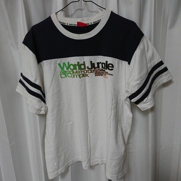 ワールドジャングル world jungle 半袖 Tシャツ カットソー 半袖Tシャツ 古着 Lサイズ