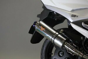 Valiente バーグマンストリート125EX バイクマフラー 8BJ-EA23M デュラ ステンレスマフラー シルバー カスタム パーツ スズキ v-202-du13