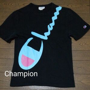 Champion ハードロゴTシャツ　黒系　　JPN-M C-2427