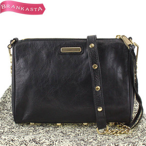 【定価2.8万】Rebecca Minkoff/レベッカミンコフ レディース チェーンショルダーバッグ レザー クロスボディ 黒[NEW]★52BA60