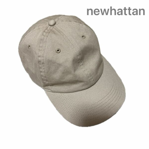 キャップ 帽子 CAP コットン　シンプル　日焼け防止　男女兼用　ライトベージュ