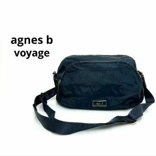 agnes b　voyage　アニエスベー　ボヤージュ　ショルダーバッグ　ネイビー