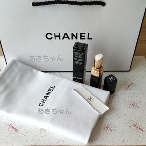 CHANEL【正規品】新品未使用！シャネルココボーム(リップクリーム)ショッパー&巾着付き♪