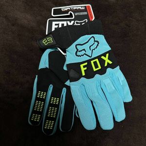 M new 23 year light blue FOX RACING fox glove gloves dirt pau bike motocross off-road MX protection gloves racing MTB spring summer autumn 