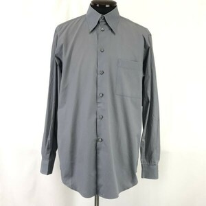  Italy made * Versace Classic /VERSACE CLASSIC V2* button down / long sleeve shirt [40/ men's M-L degree / gray ]Tops/Shirts*cBH718
