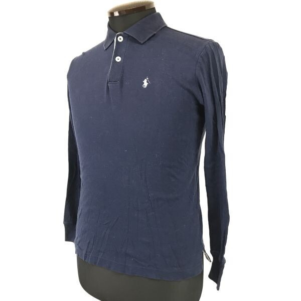 RALPH LAUREN GOLF/ラルフローレン☆長袖ポロシャツ【メンズS/navy/ネイビー】日本正規代理店タグ/ ゴルフウェア/Tops/Shirts◇cBH839