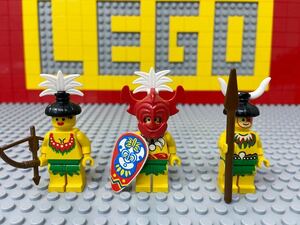 ☆ロンゴ族☆ レゴ　ミニフィグ　先住民　兵士　王様　部族　オロンガ島　( LEGO 人形 南海の勇者 C60315