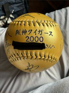  Hanshin Tigers collection of autographs autograph autograph ball large 2000 year . hand * private person group name equipped 